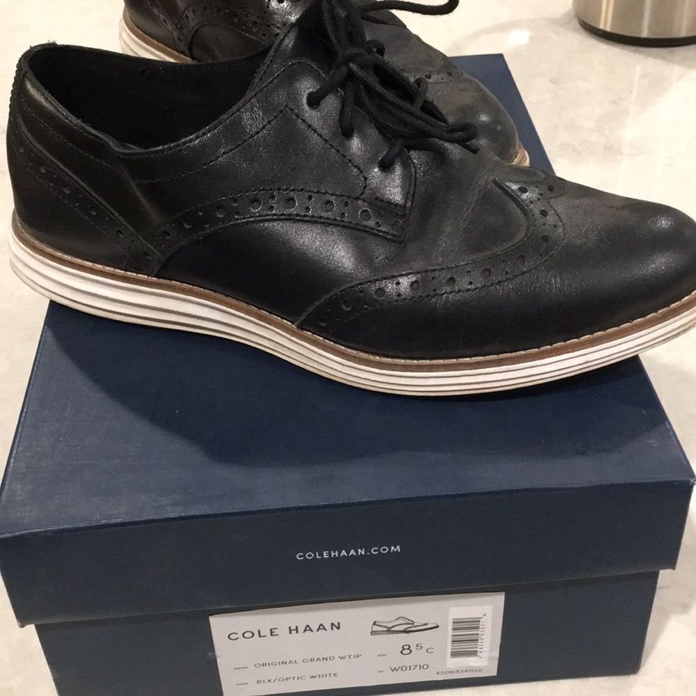 Black Leather Wingtips